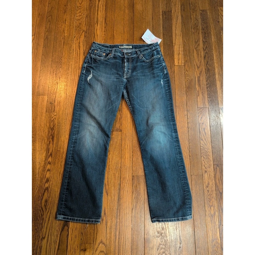 EUC BKE Buckle Drew Bootcut Distressed Womens Stretch‎ Jeans 29 x 29.5 Dk Wash